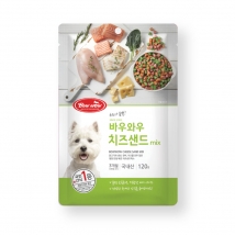 [임박행사 1+1 26.12.15] 바우와우-치즈샌드믹스 120g