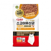 이나바 챠오-(P-342K)스고이 유산균 크런키사료 치킨 1.52kg