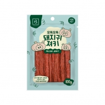 브리더랩-오독오독 돼지 귀 져키 100g
