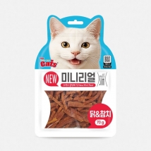 더캣츠 미니리얼 고양이 육포 (닭&참치)